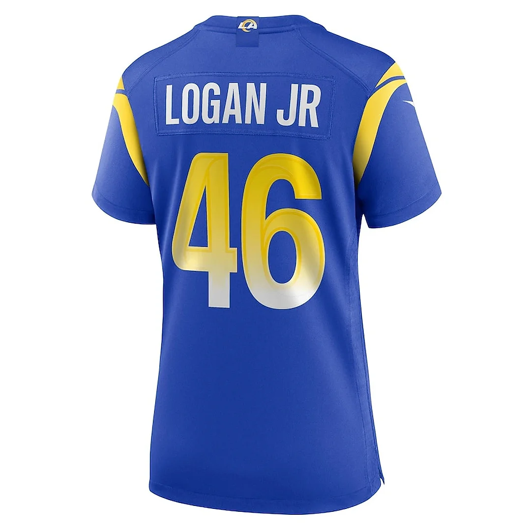 Zennovawear Kenny Logan Jr. 46 Los Angeles Rams Women's Game Jersey - Royal