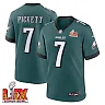 Zennovawear Kenny Pickett 7 Philadelphia Eagles Super Bowl LIX Jersey - Men's - Midnight Green