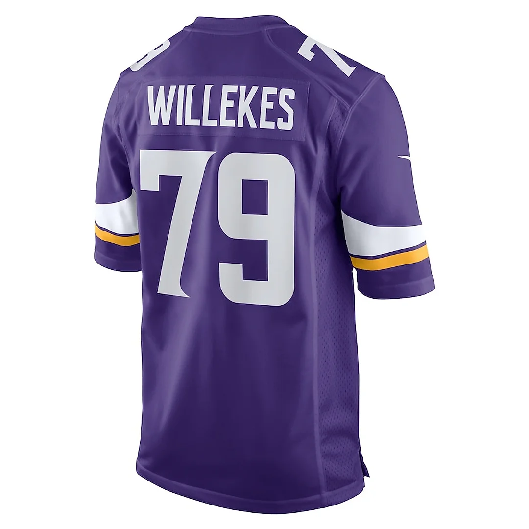 Zennovawear Kenny Willekes 79 Minnesota Vikings Men Game Jersey - Purple
