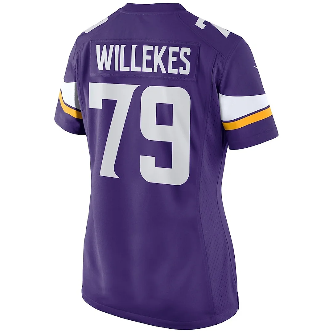 Zennovawear Kenny Willekes 79 Minnesota Vikings Women Game Jersey - Purple
