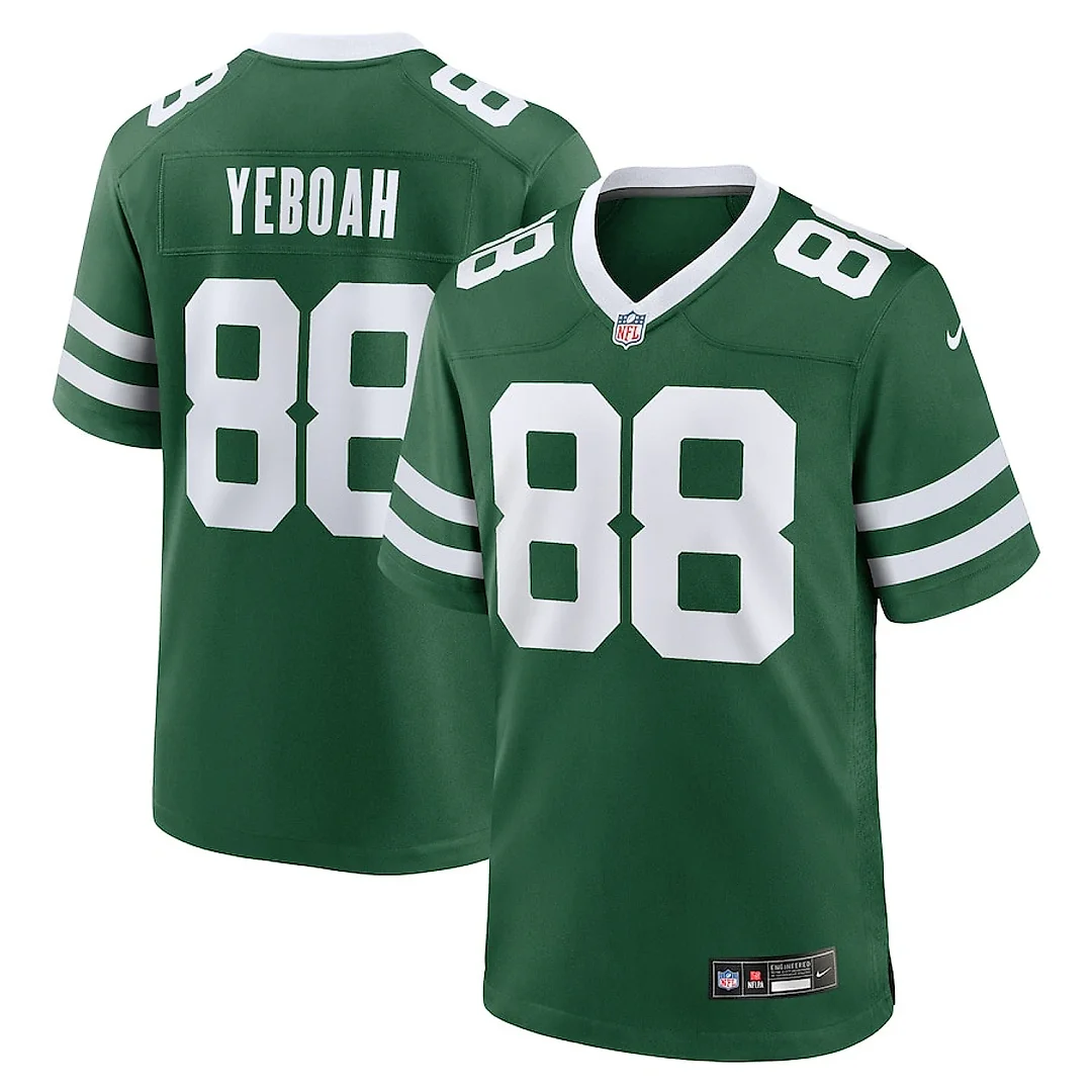 Zennovawear Kenny Yeboah 88 New York Jets Team Game Men Jersey - Legacy Green