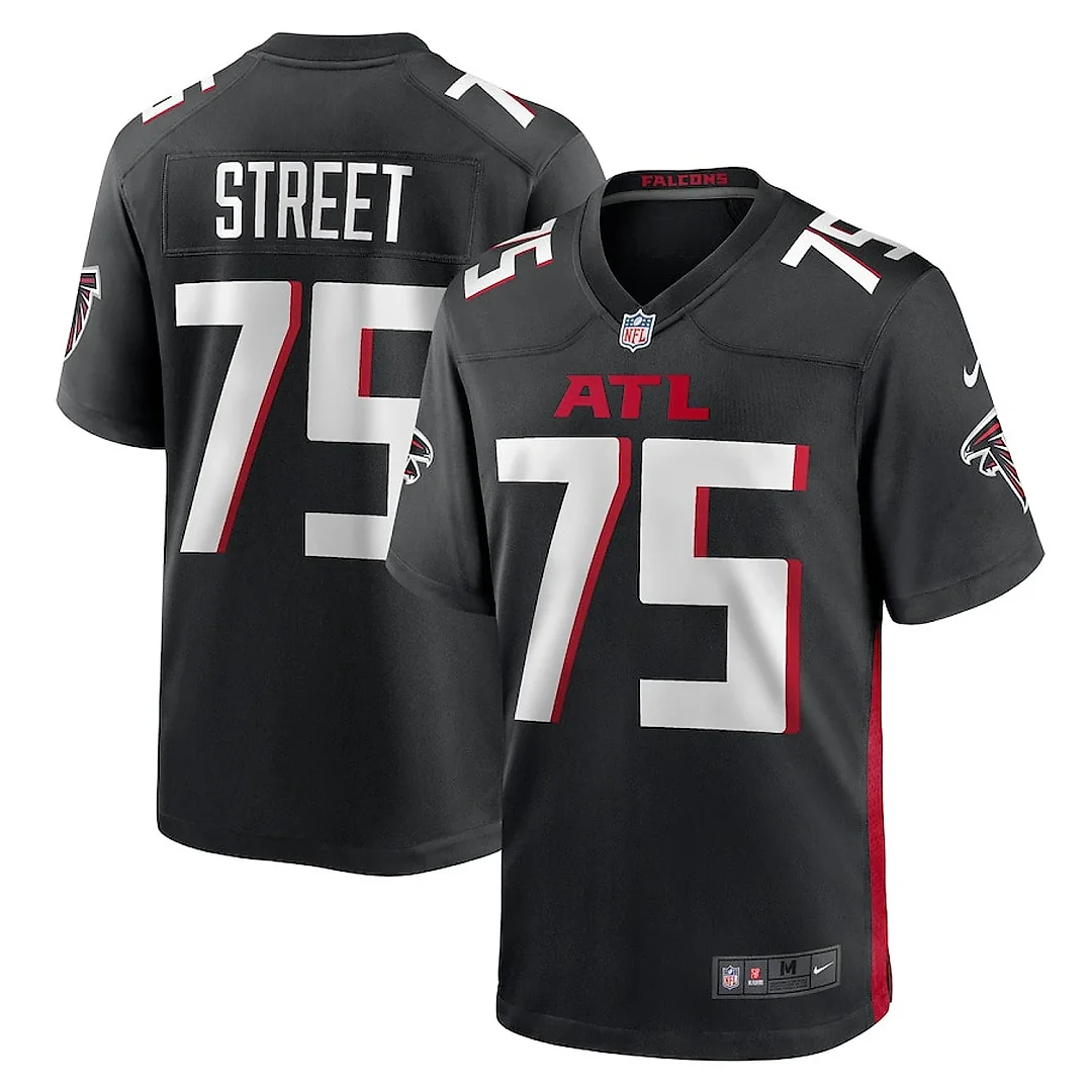 Zennovawear Kentavius Street 75 Atlanta Falcons Game Men Jersey - Black