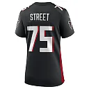 Zennovawear Kentavius Street 75 Atlanta Falcons Game Women Jersey - Black