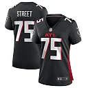 Zennovawear Kentavius Street 75 Atlanta Falcons Game Women Jersey - Black