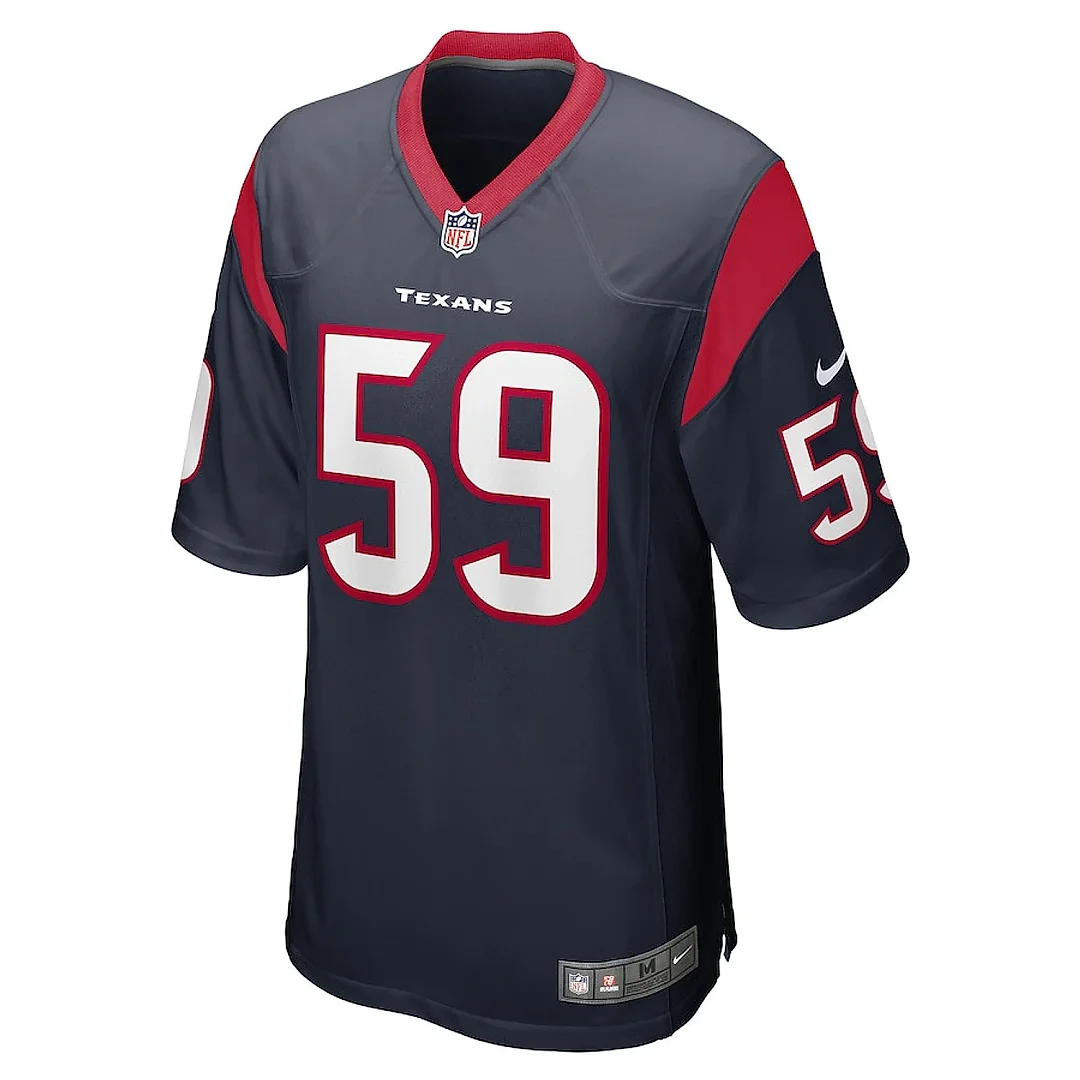 Zennovawear Kenyon Green 59 Houston Texans Men Game Jersey - Navy