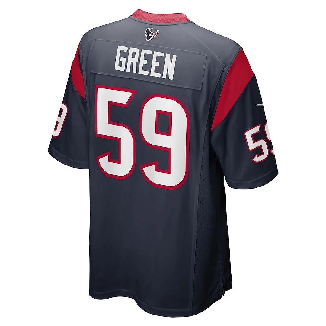 Zennovawear Kenyon Green 59 Houston Texans Men Game Jersey - Navy