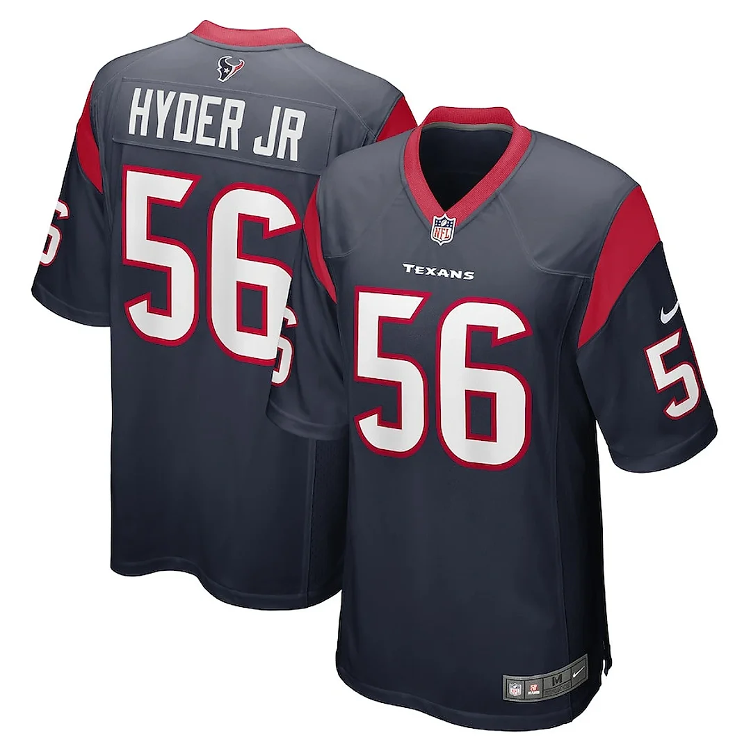 Zennovawear Kerry Hyder Jr. 56 Houston Texans Game Men Jersey - Navy
