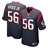 Zennovawear Kerry Hyder Jr. 56 Houston Texans Game Men Jersey - Navy