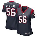 Zennovawear Kerry Hyder Jr. 56 Houston Texans Game Women Jersey - Navy