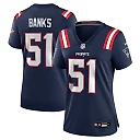 Zennovawear Keshawn Banks 51 New England Patriots Women's Game Jersey - Navy