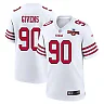 Zennovawear Kevin Givens 90 San Francisco 49ers NFC Champions Patch Game Men Jersey - White