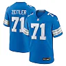 Zennovawear Kevin Zeitler 71 Detroit Lions Game Men Jersey - Blue