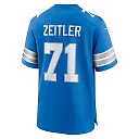 Zennovawear Kevin Zeitler 71 Detroit Lions Game Men Jersey - Blue