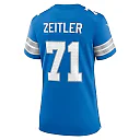 Zennovawear Kevin Zeitler 71 Detroit Lions Women's Game Jersey - Blue