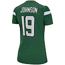 Zennovawear Keyshawn Johnson 19 New York Jets Women Game Retired Jersey - Gotham Green