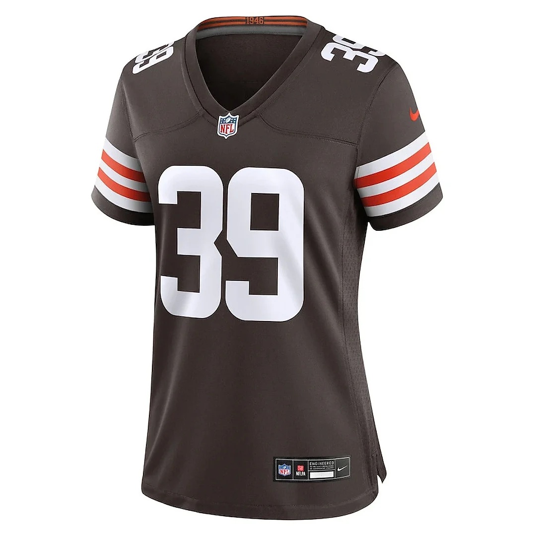 Zennovawear Khaleke Hudson 39 Cleveland Browns Women's Team Game Jersey - Brown