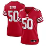 Zennovawear Khalil Davis 50 San Francisco 49ers Women's Game Jersey - Scarlet