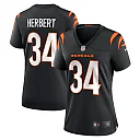Zennovawear Khalil Herbert 34 Cincinnati Bengals Women's Game Jersey - Black