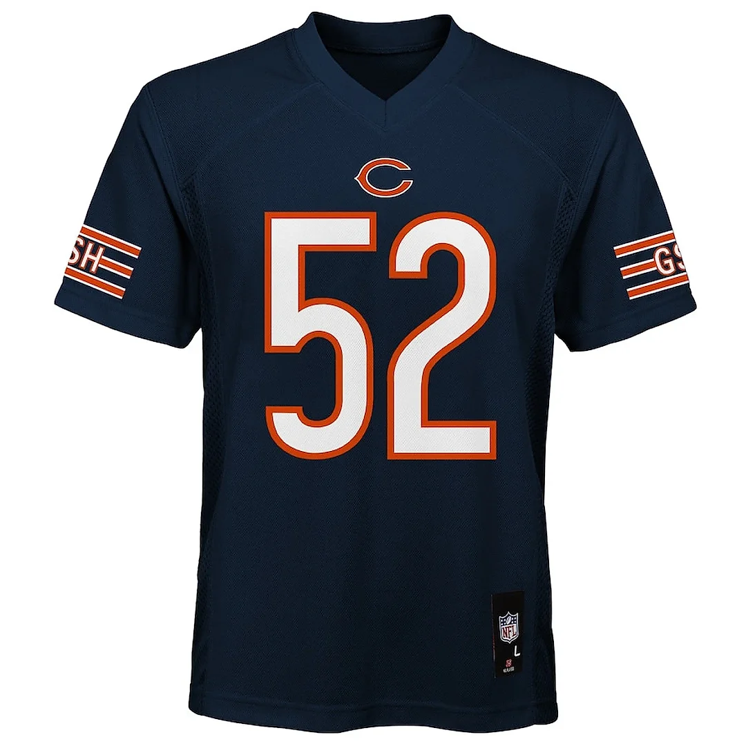 Zennovawear Khalil Mack 52 Chicago Bears YOUTH Jersey - Navy