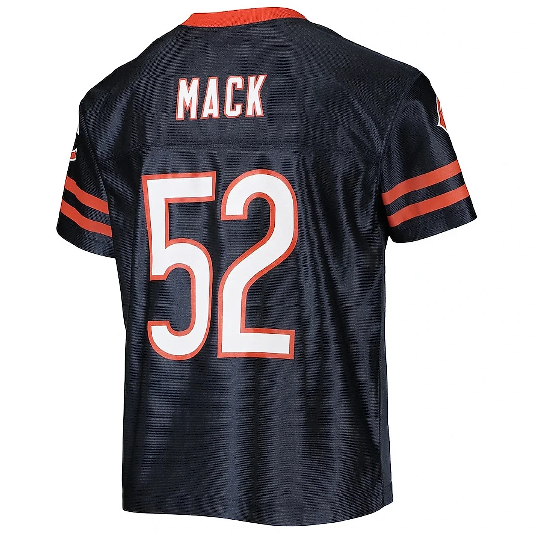 Zennovawear Khalil Mack 52 Chicago Bears YOUTH Team Jersey - Navy