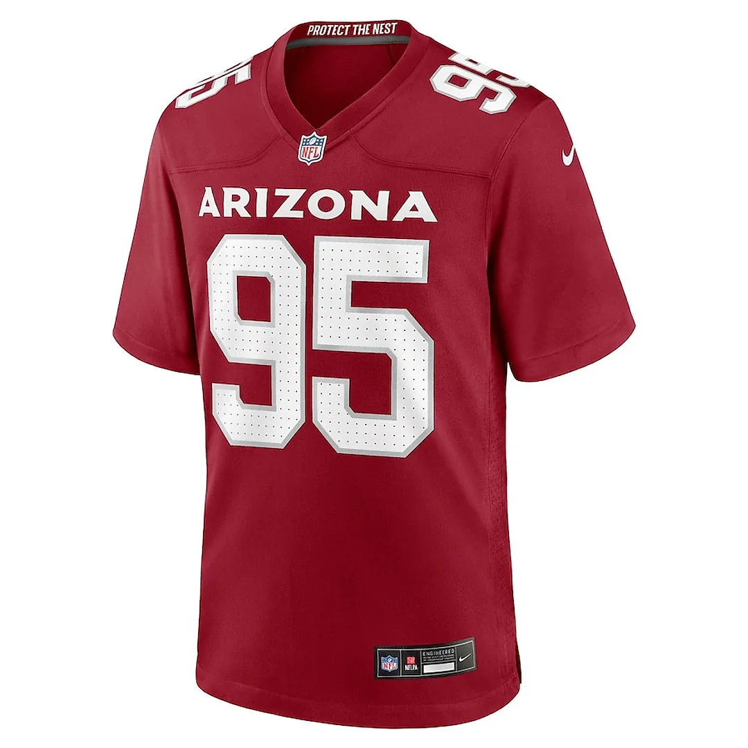 Zennovawear Khyiris Tonga 95 Arizona Cardinals Team Game Men Jersey - Cardinal