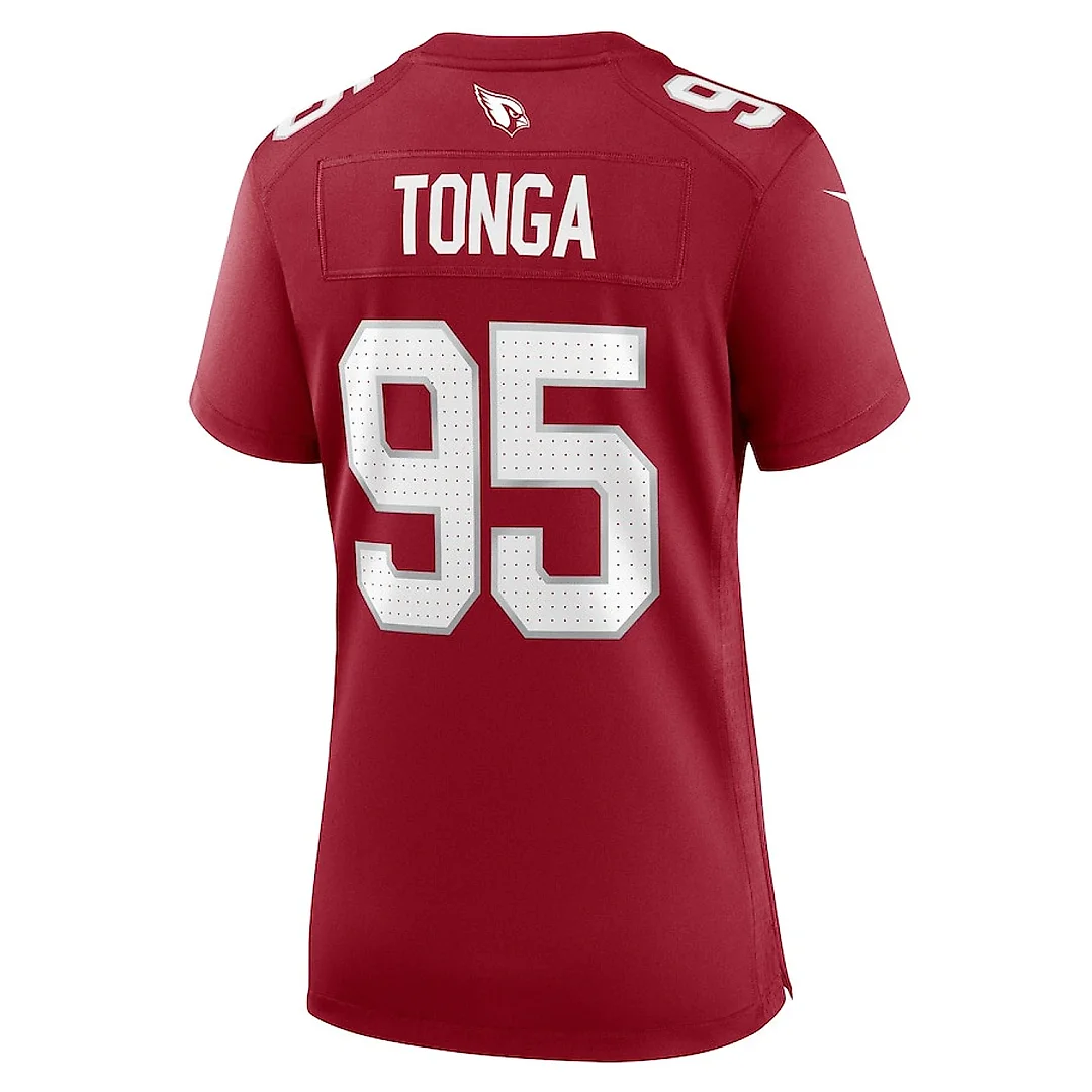 Zennovawear Khyiris Tonga 95 Arizona Cardinals Women's Game Jersey - Cardinal