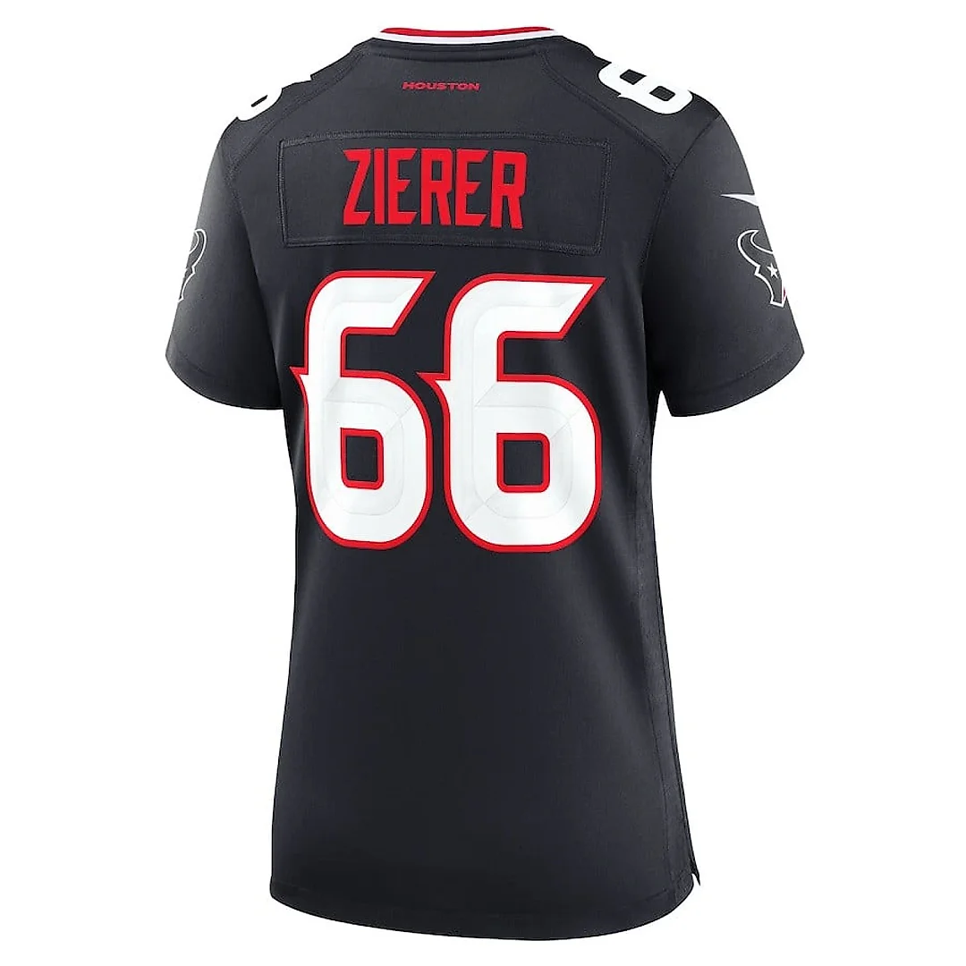 Zennovawear Kilian Zierer 66 Houston Texans Women's Team Game Jersey - Navy