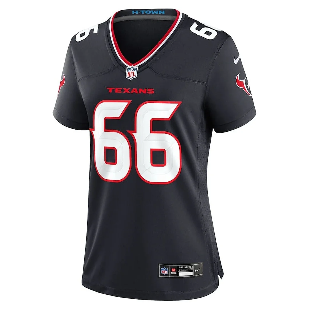 Zennovawear Kilian Zierer 66 Houston Texans Women's Team Game Jersey - Navy