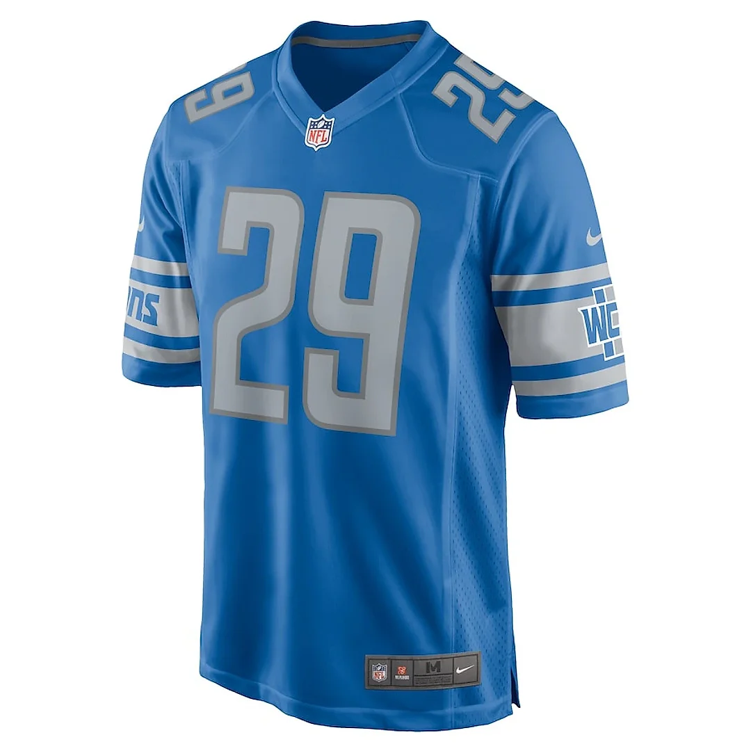 Zennovawear Kindle Vildor 29 Detroit Lions Game Men Jersey - Blue
