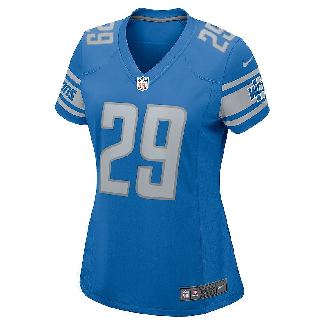Zennovawear Kindle Vildor 29 Detroit Lions Game Women Jersey - Blue