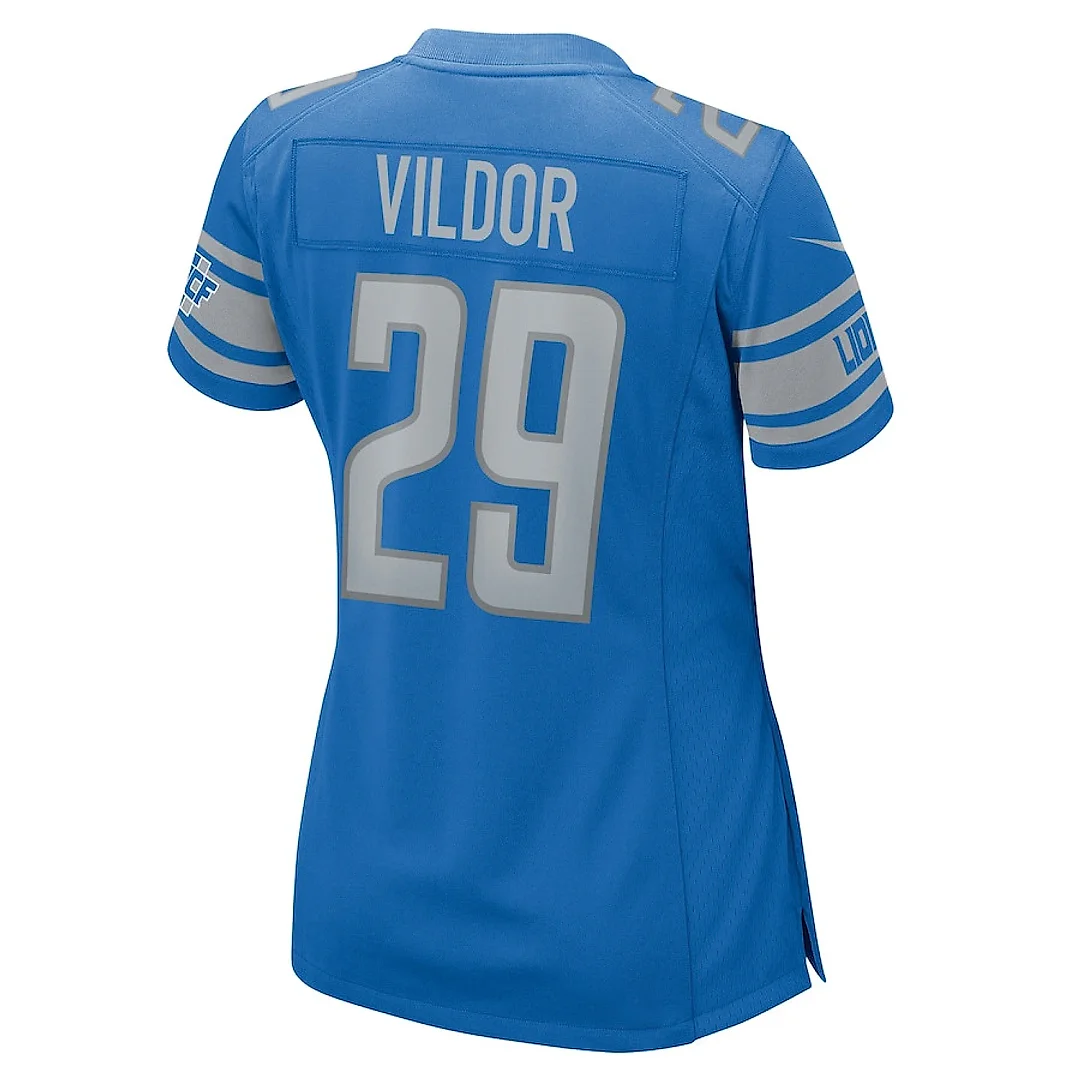 Zennovawear Kindle Vildor 29 Detroit Lions Game Women Jersey - Blue
