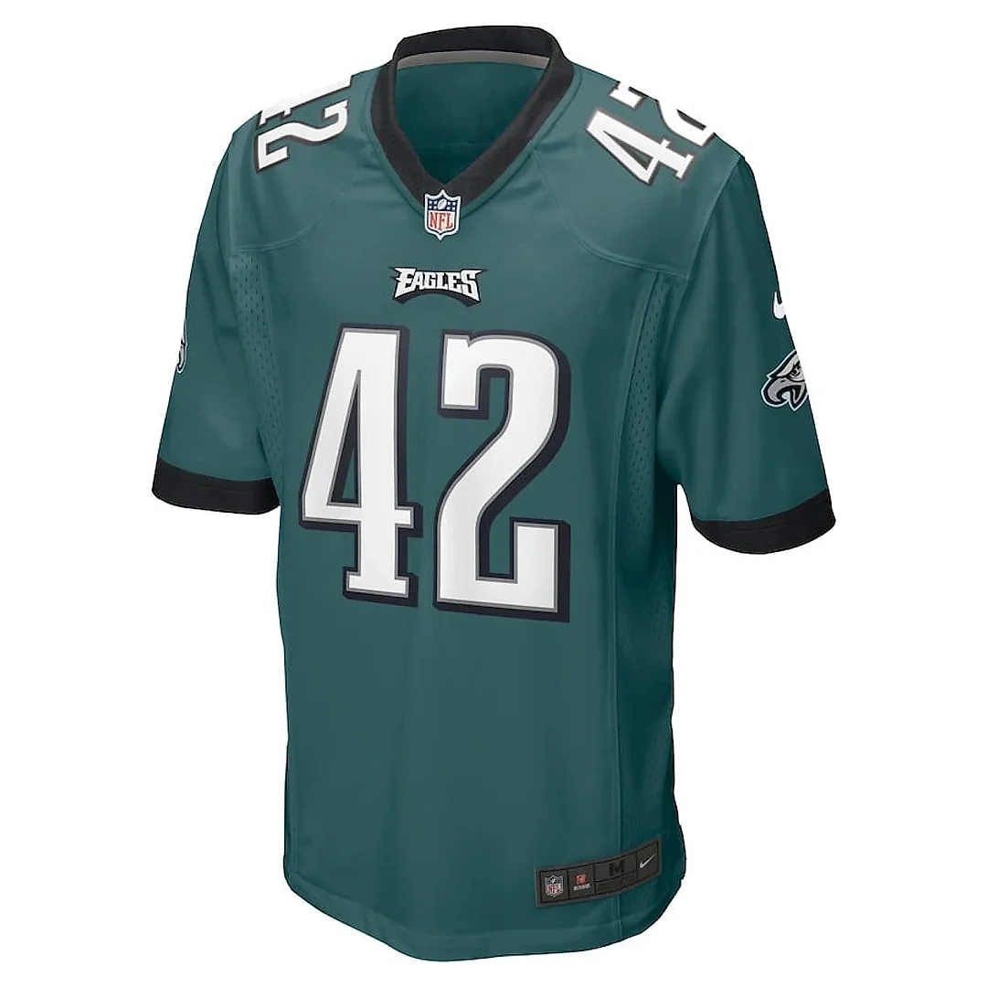 Zennovawear Kindle Vildor 42 Philadelphia Eagles Game Men Jersey - Midnight Green