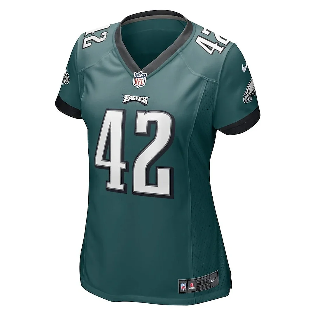 Zennovawear Kindle Vildor 42 Philadelphia Eagles Game Women Jersey - Midnight Green