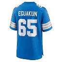 Zennovawear Kingsley Eguakun 65 Detroit Lions Game Men Jersey - Blue