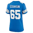 Zennovawear Kingsley Eguakun 65 Detroit Lions Women's Game Jersey - Blue