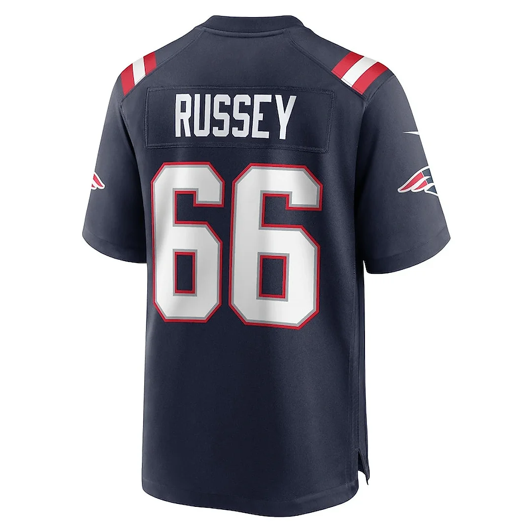 Zennovawear Kody Russey 66 New England Patriots Men Game Jersey - Navy