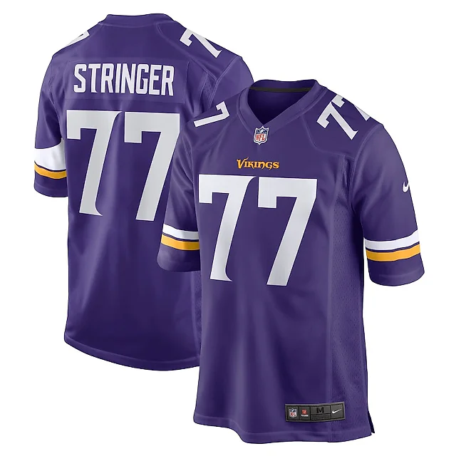 Zennovawear Korey Stringer 77 Minnesota Vikings Men Retired Jersey - Purple