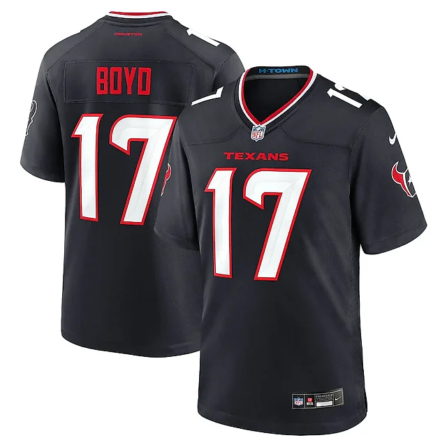 Zennovawear Kris Boyd 17 Houston Texans Team Game Men Jersey - Navy