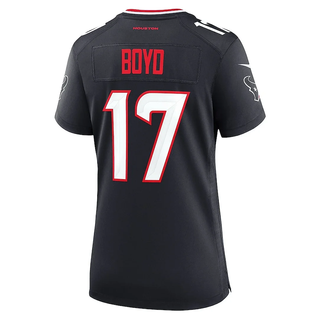 Zennovawear Kris Boyd 17 Houston Texans Women's Team Game Jersey - Navy