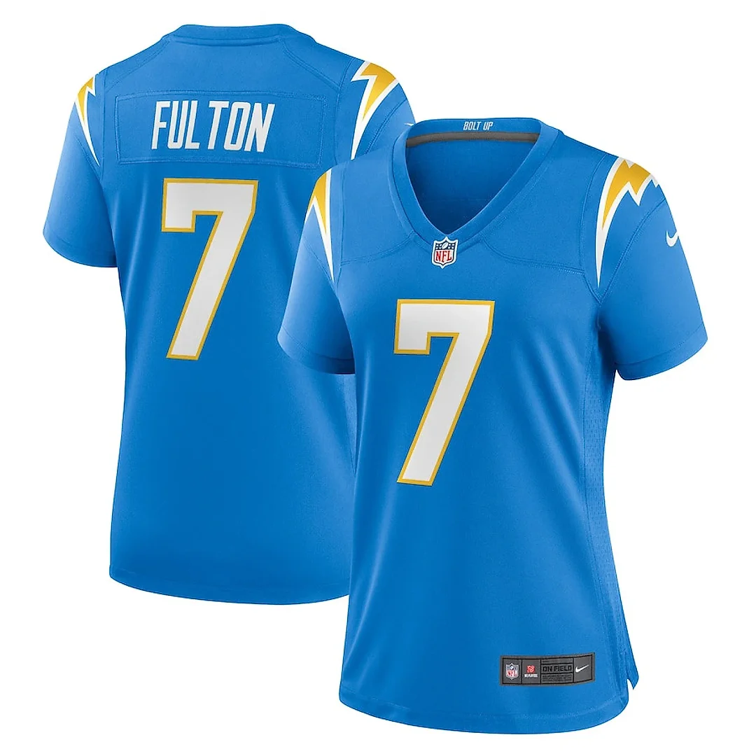 Zennovawear Kristian Fulton 7 Los Angeles Chargers Women's Game Jersey - Powder Blue
