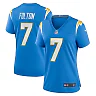 Zennovawear Kristian Fulton 7 Los Angeles Chargers Women's Game Jersey - Powder Blue