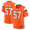 Zennovawear Kristian Welch 57 Denver Broncos Team Game Men Jersey - Orange