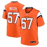 Zennovawear Kristian Welch 57 Denver Broncos Team Game Men Jersey - Orange