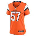 Zennovawear Kristian Welch 57 Denver Broncos Women's Team Game Jersey - Orange