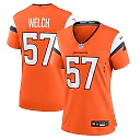 Zennovawear Kristian Welch 57 Denver Broncos Women's Team Game Jersey - Orange