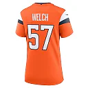 Zennovawear Kristian Welch 57 Denver Broncos Women's Team Game Jersey - Orange