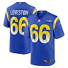 Zennovawear KT Leveston 66 Los Angeles Rams Team Game Men Jersey - Royal
