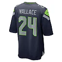 Zennovawear K'Von Wallace 24 Seattle Seahawks Game Men Jersey - College Navy