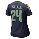 Zennovawear K'Von Wallace 24 Seattle Seahawks Women's Team Game Jersey - College Navy