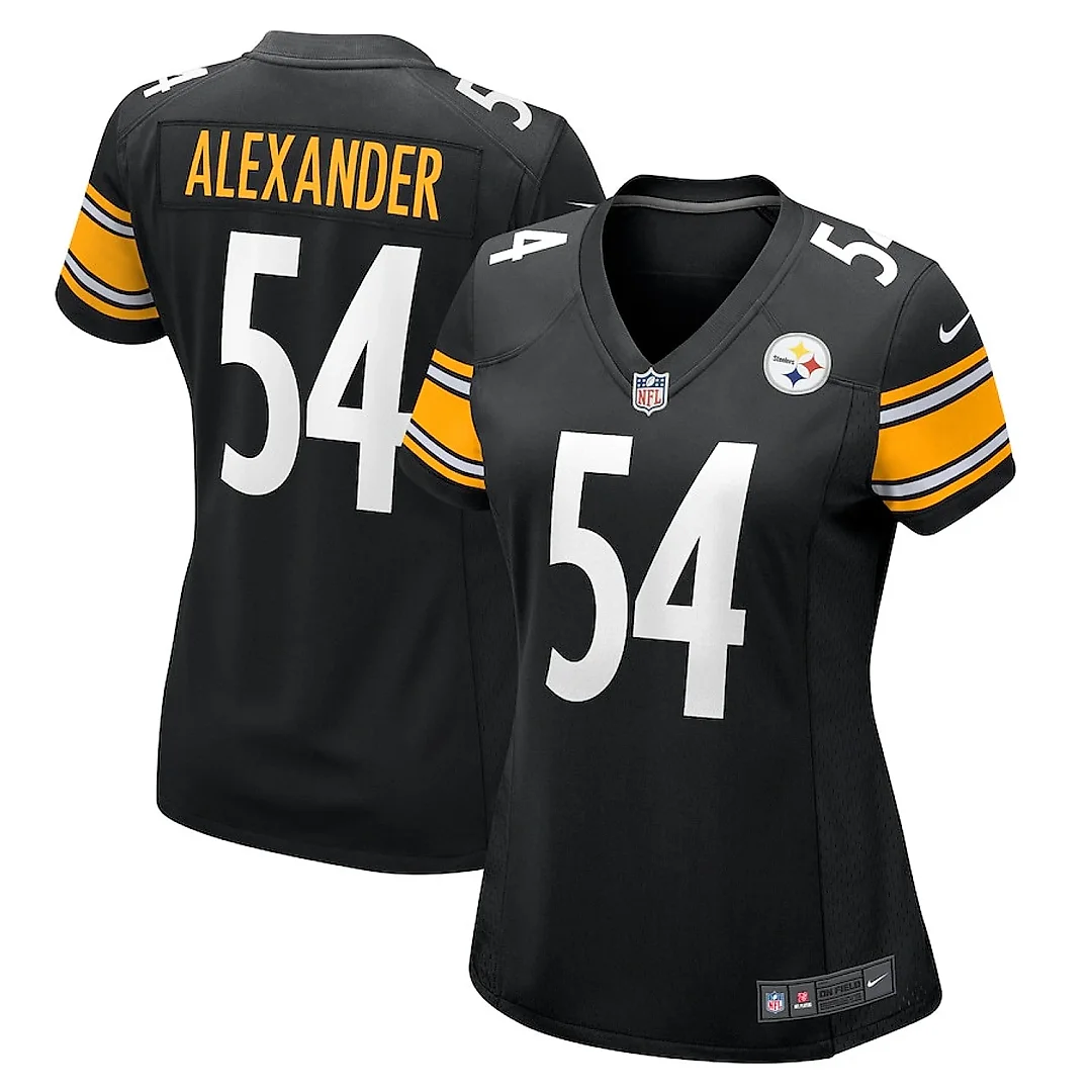Zennovawear Kwon Alexander 54 Pittsburgh Steelers Women Game Jersey - Black